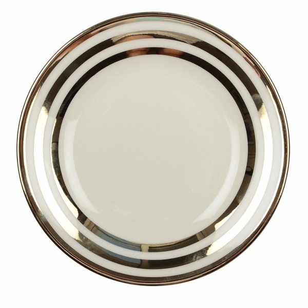 18 cm goud drievoudige filet dessertplaat