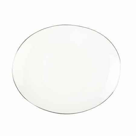 Platinumrand dessertplaat