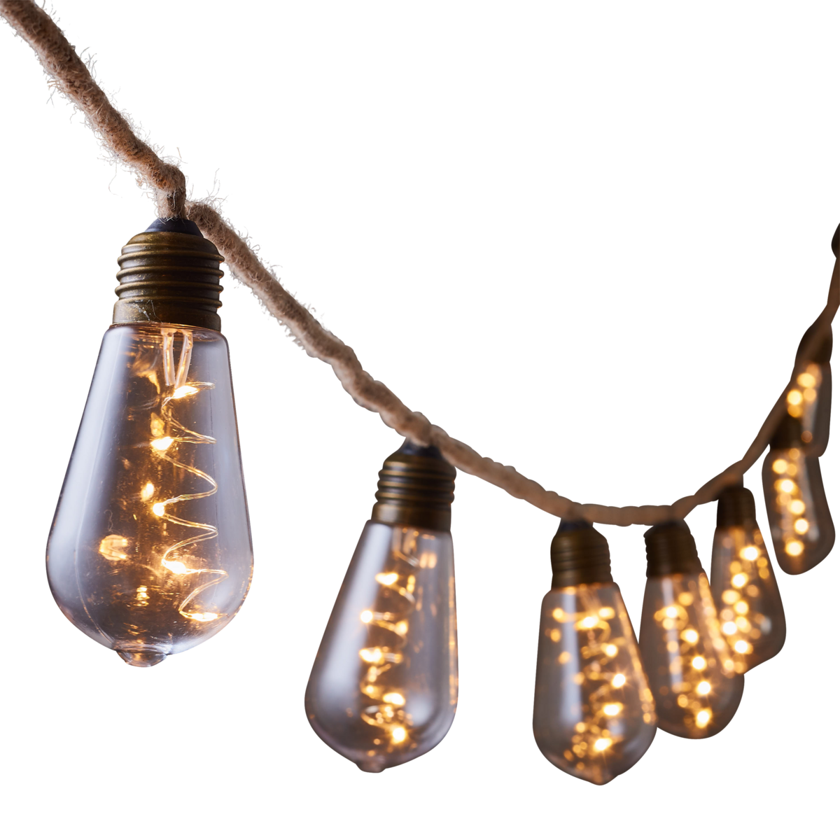 Party Lichtsnoer aan Touw - L315 cm - Warm Wit