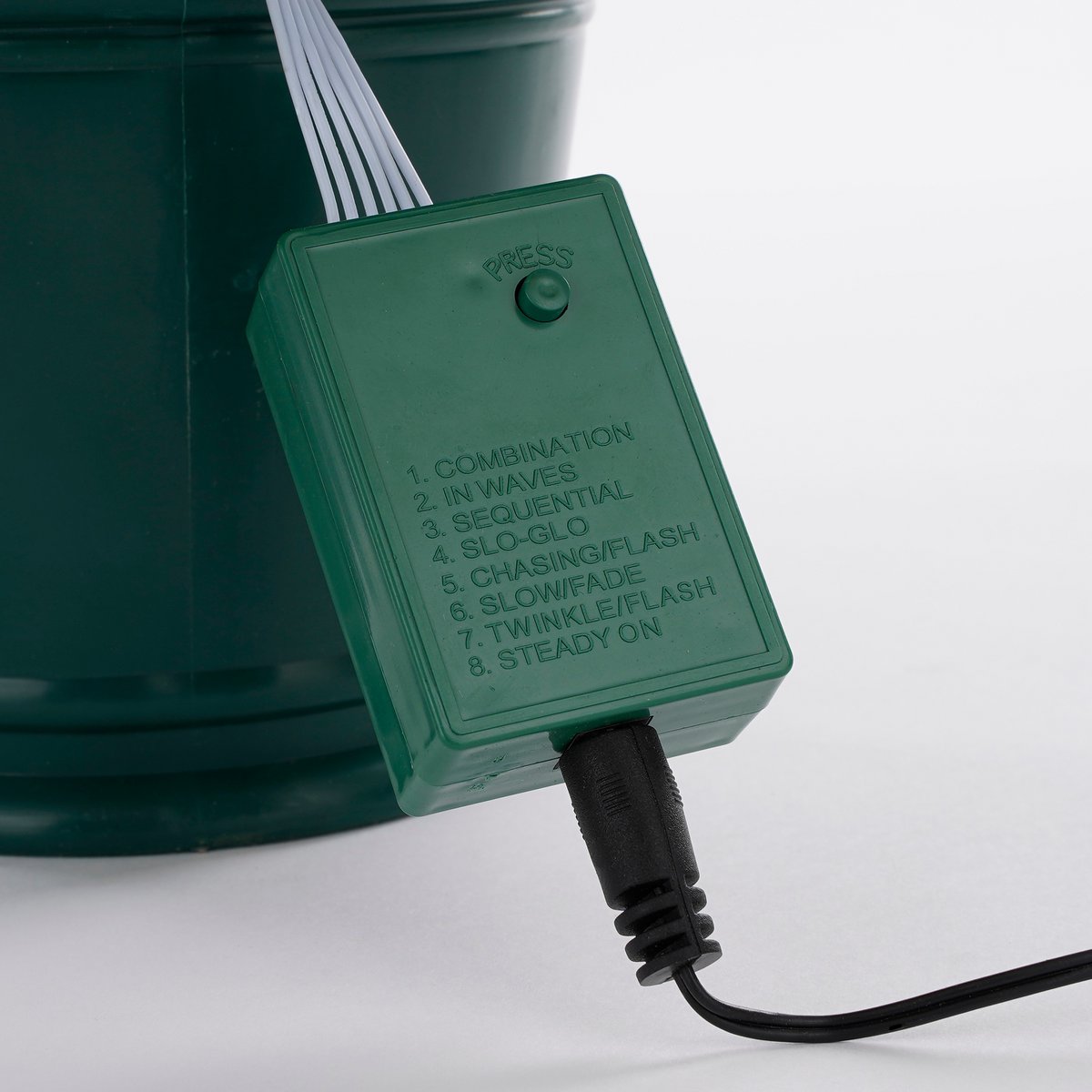 Mercury Kunstkerstboom met Fibre Optic Verlichting - H60 x Ø30 cm - Groen