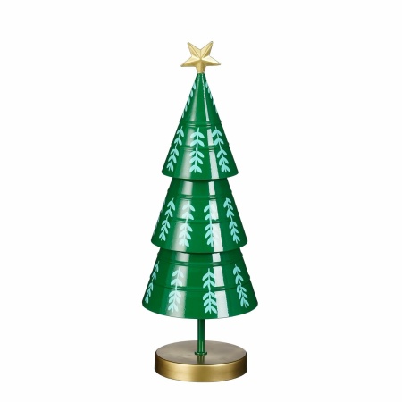 Decoratie Kerstboom - H46 x Ø13 cm - IJzer - Groen