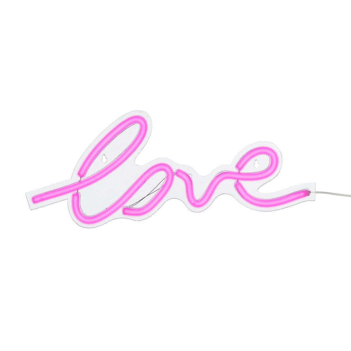 Love Neonverlichting met Timerfunctie - L45 x B2 x H18 cm - Roze