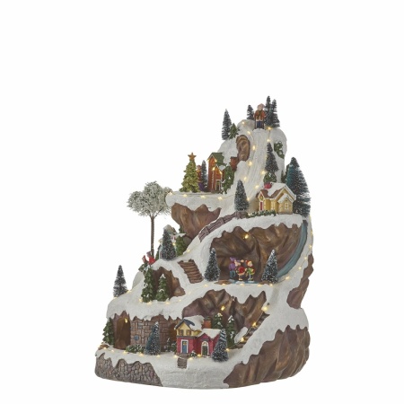 LuVille Kerstdorp Miniatuur Skipiste - L33 x B31 x H46 cm