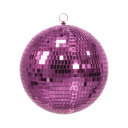 Kerstdecoratie - Kersthanger - Discobal - Foam - Roze - 25x25x25cm