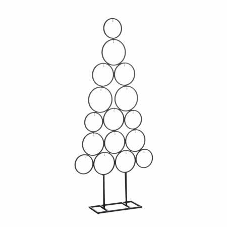 Decoratie Boom voor 16 Ornamenten - L53 x B15 x H117,5 cm - Zwart