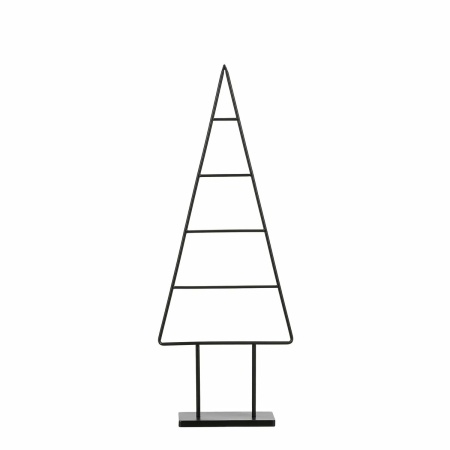 Decoratie Kerstboom - L34 x B12 x H90 cm - IJzer - Zwart