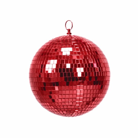 Kerstdecoratie - Kersthanger - Discobal - Schuim - Rood - 20x20x20cm
