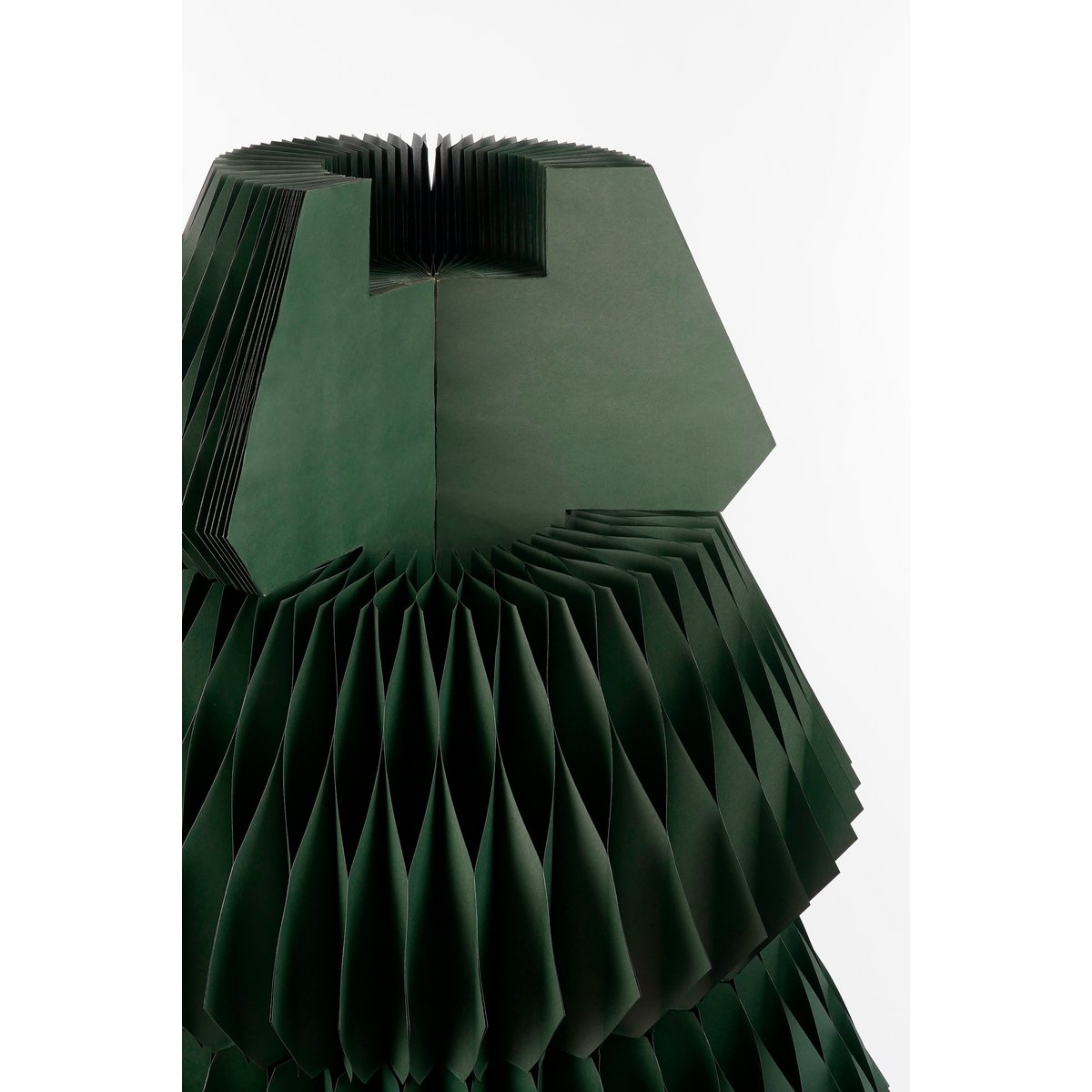 Papieren Kerstboom - Opvouwbare Kunstkerstboom - H212 x Ø120 cm - Kerst Decoratie - Groen