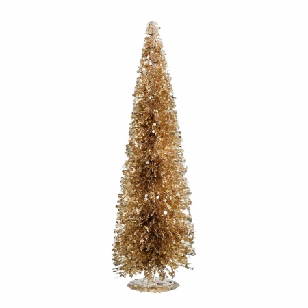 Decoratie Kerstboom - H60 x Ø19 cm - Champagne