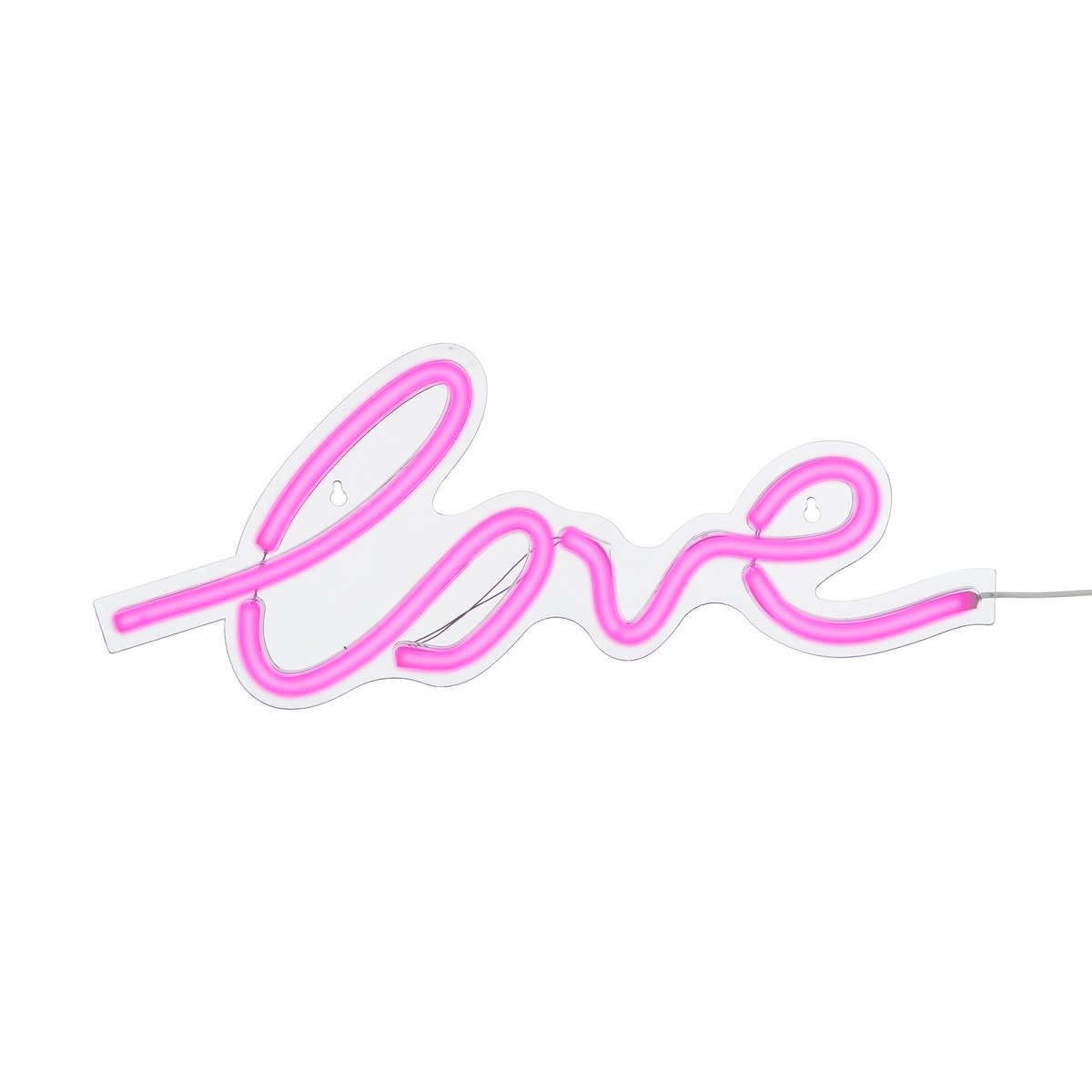 Love Neonverlichting met Timerfunctie - L45 x B2 x H18 cm - Roze