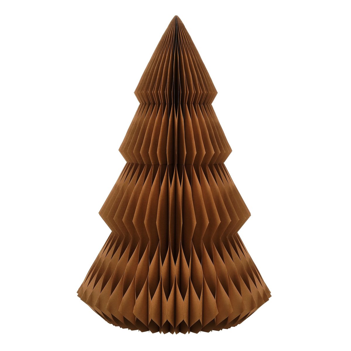 Papieren Kerstboom - Opvouwbare Kunstkerstboom - H152 x Ø104 cm - Kerst Decoratie - Bruin
