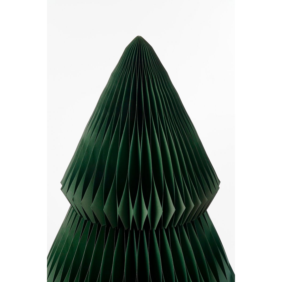 Papieren Kerstboom - Opvouwbare Kunstkerstboom - H212 x Ø120 cm - Kerst Decoratie - Groen
