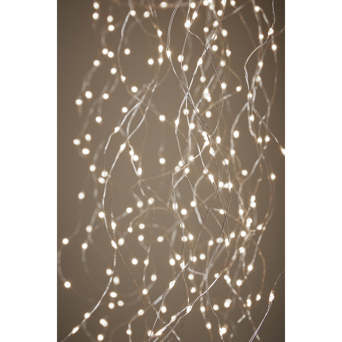 Kroonluchter Kwal met Warm Witte LED Verlichting - H150 x Ø45 cm - Zilver